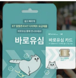 KT 바로유심 실물 사진