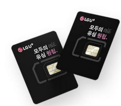 LG U+ 모두의 유심 원칩 실물 사진
